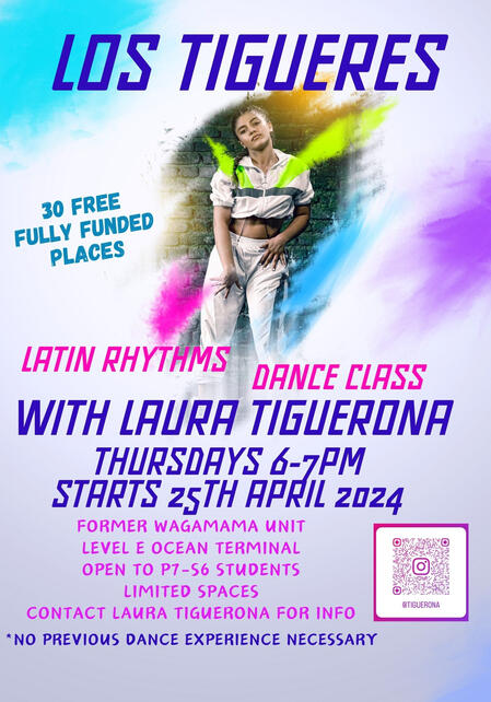 ***Latin Dance Classes for young people with Laura Tiguerona***